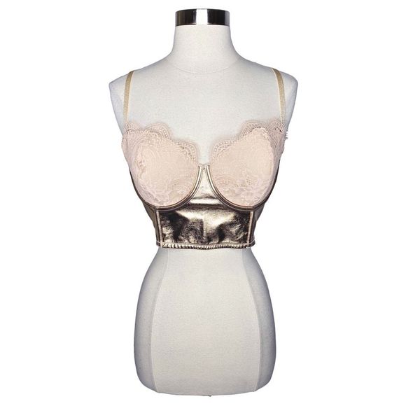 Victoria’s Secret Dream Angels Rose Gold Bra / Bustier - Picture 1 of 7